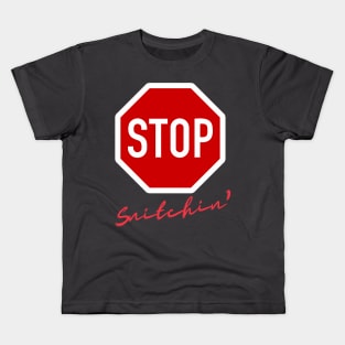 Stop Snitchin Kids T-Shirt